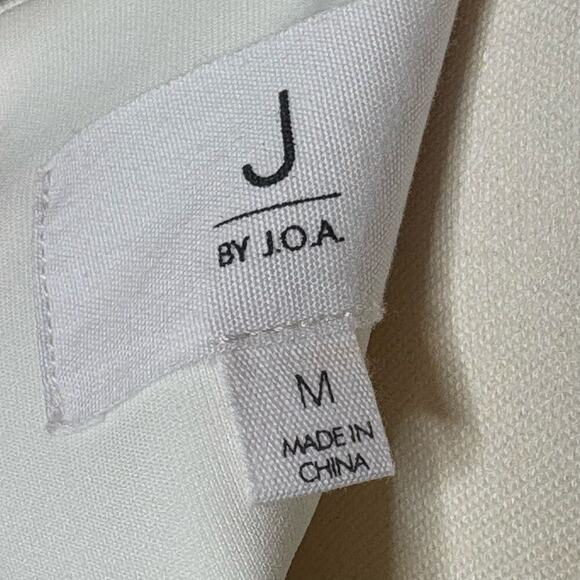 J by JOA Cage Off White Sleeveless Full Zip Dress Womens Size Medium - Picture 10 of 12